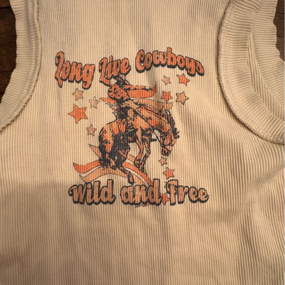 MODISH REBEL Long Live Cowboys Tank‎ Top - Picture 3 of 6